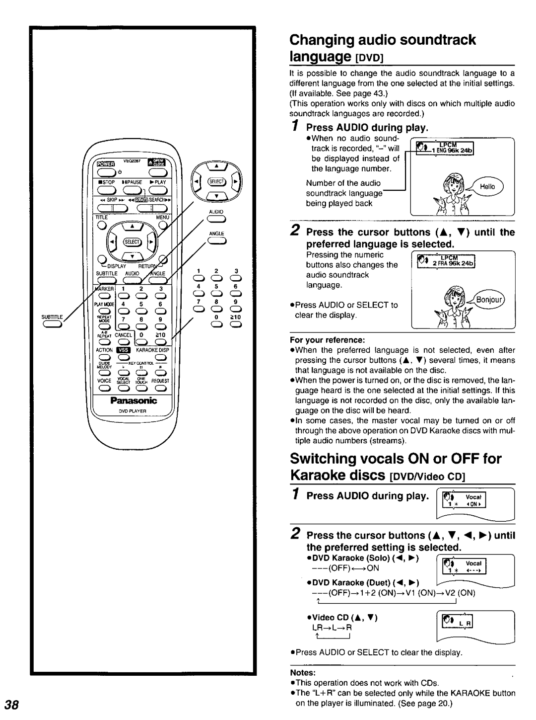 Panasonic DVD-K520D manual 