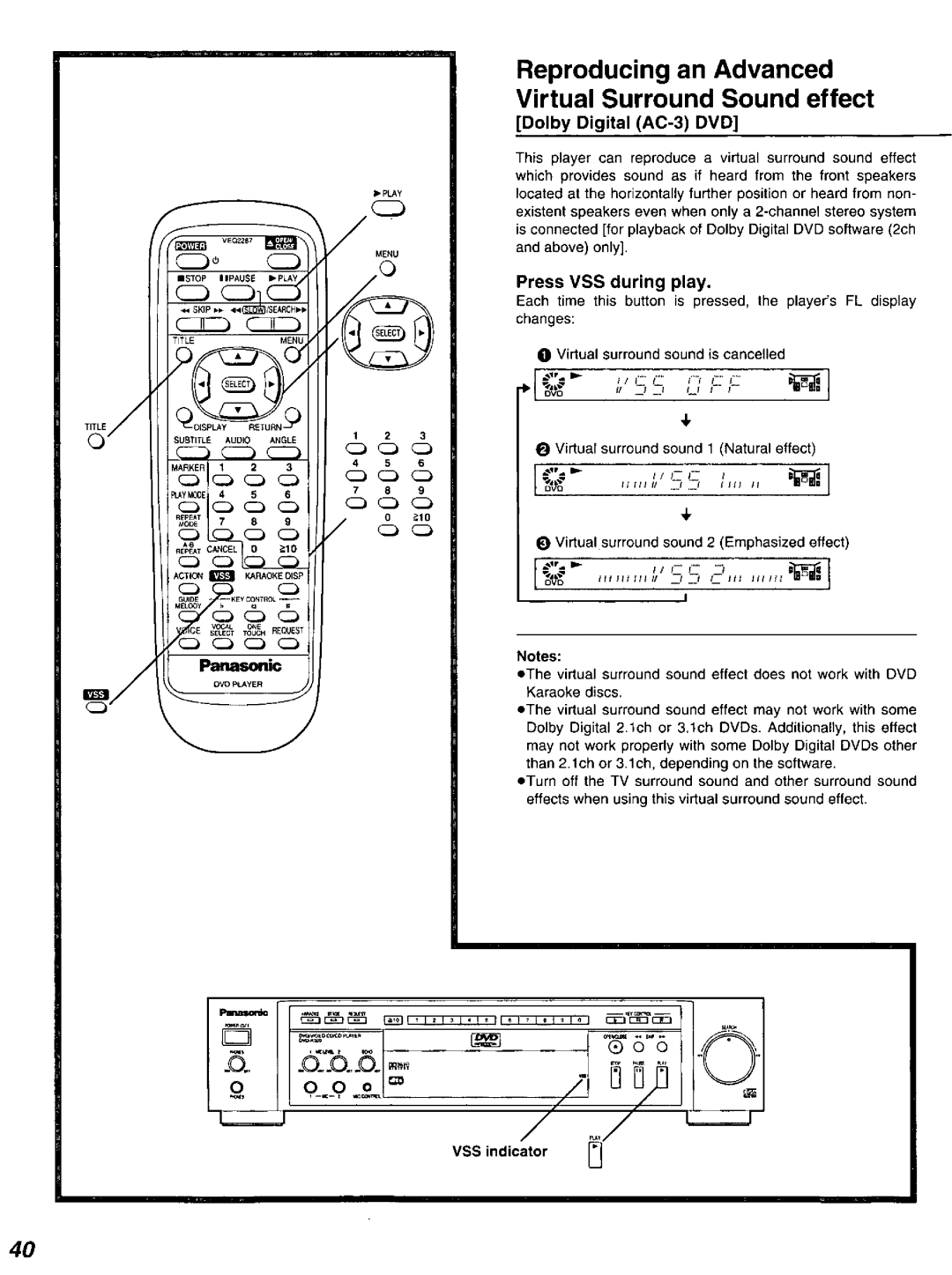 Panasonic DVD-K520D manual 