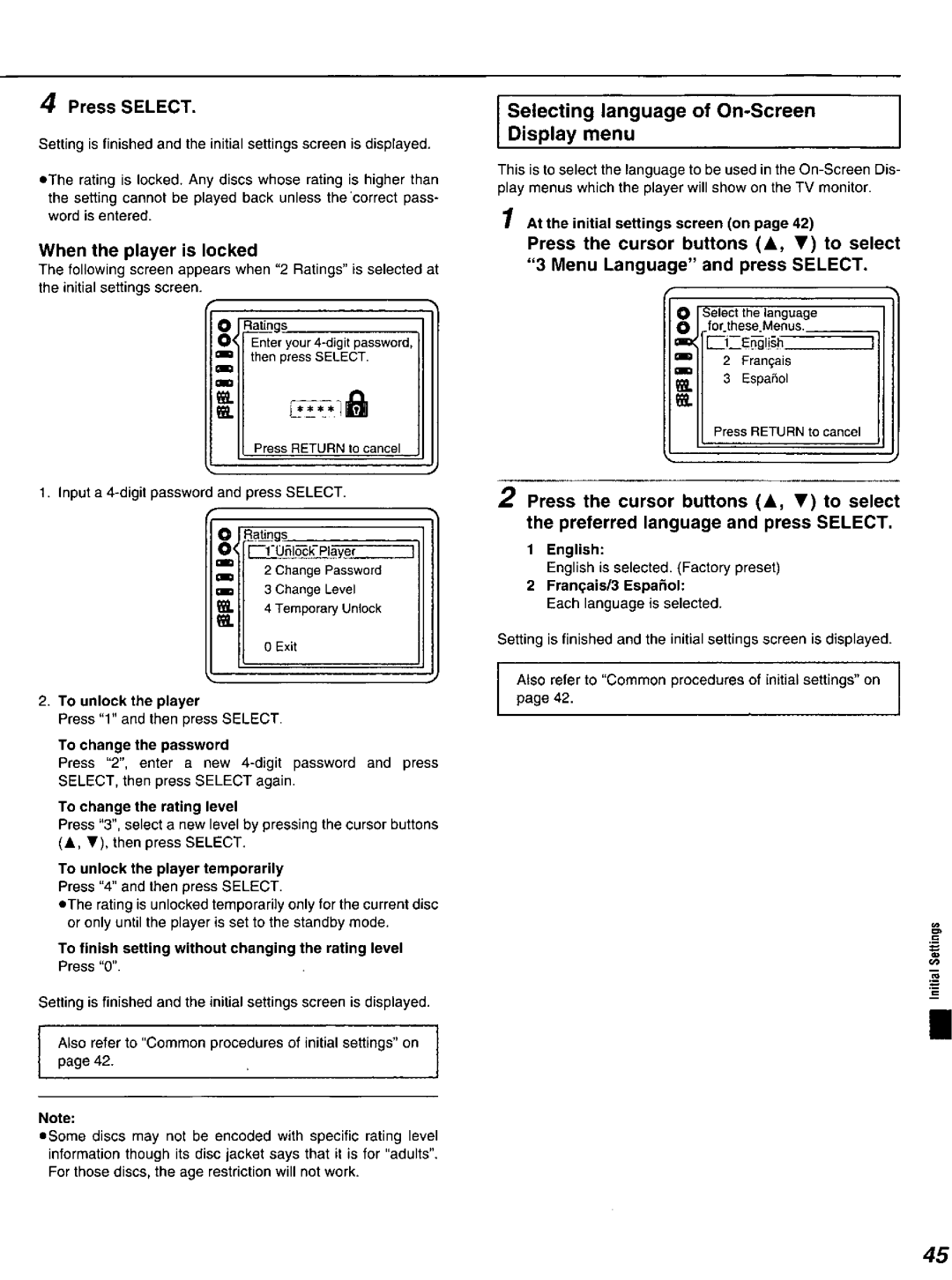 Panasonic DVD-K520D manual 