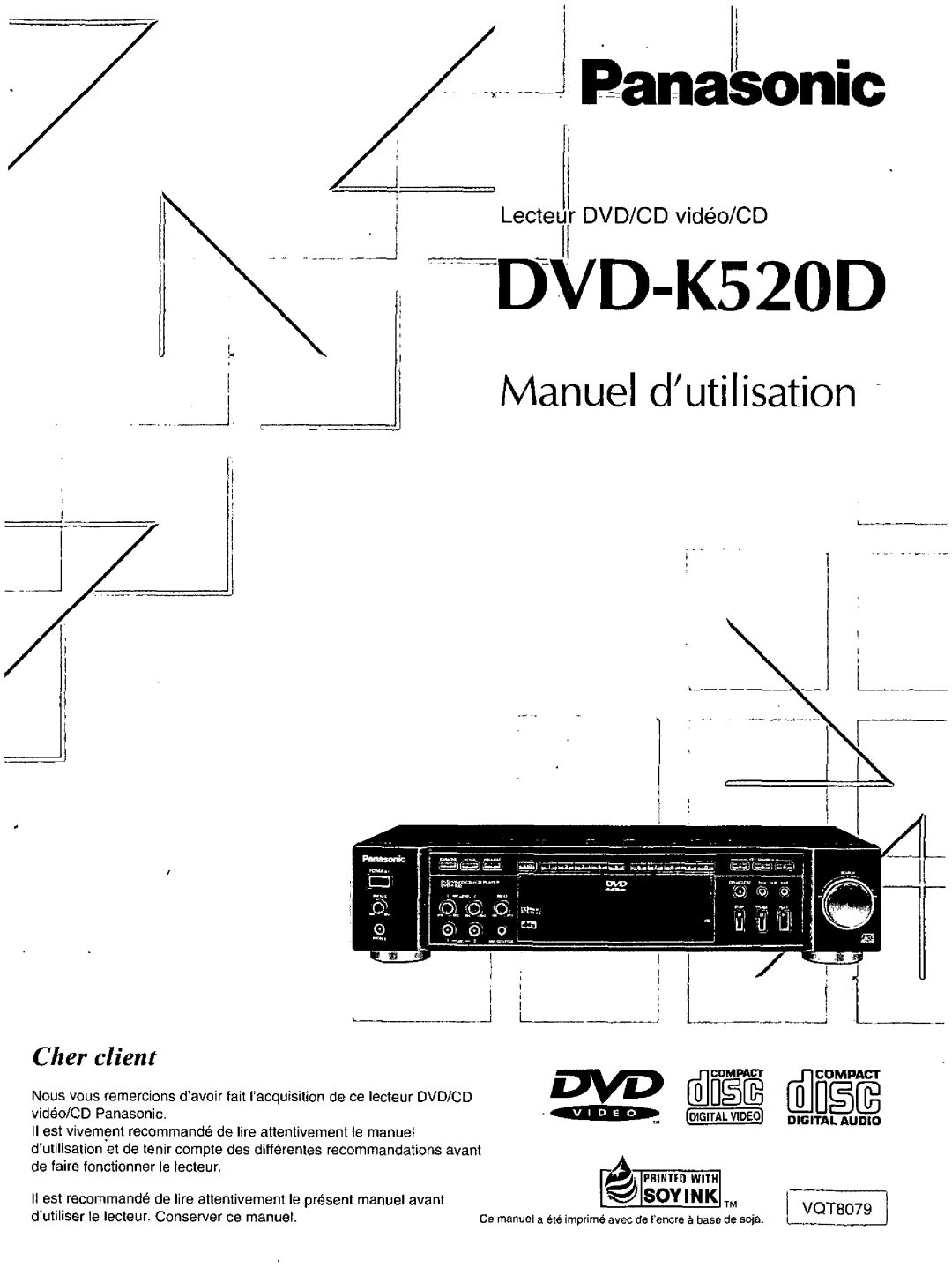 Panasonic DVD-K520D manual 