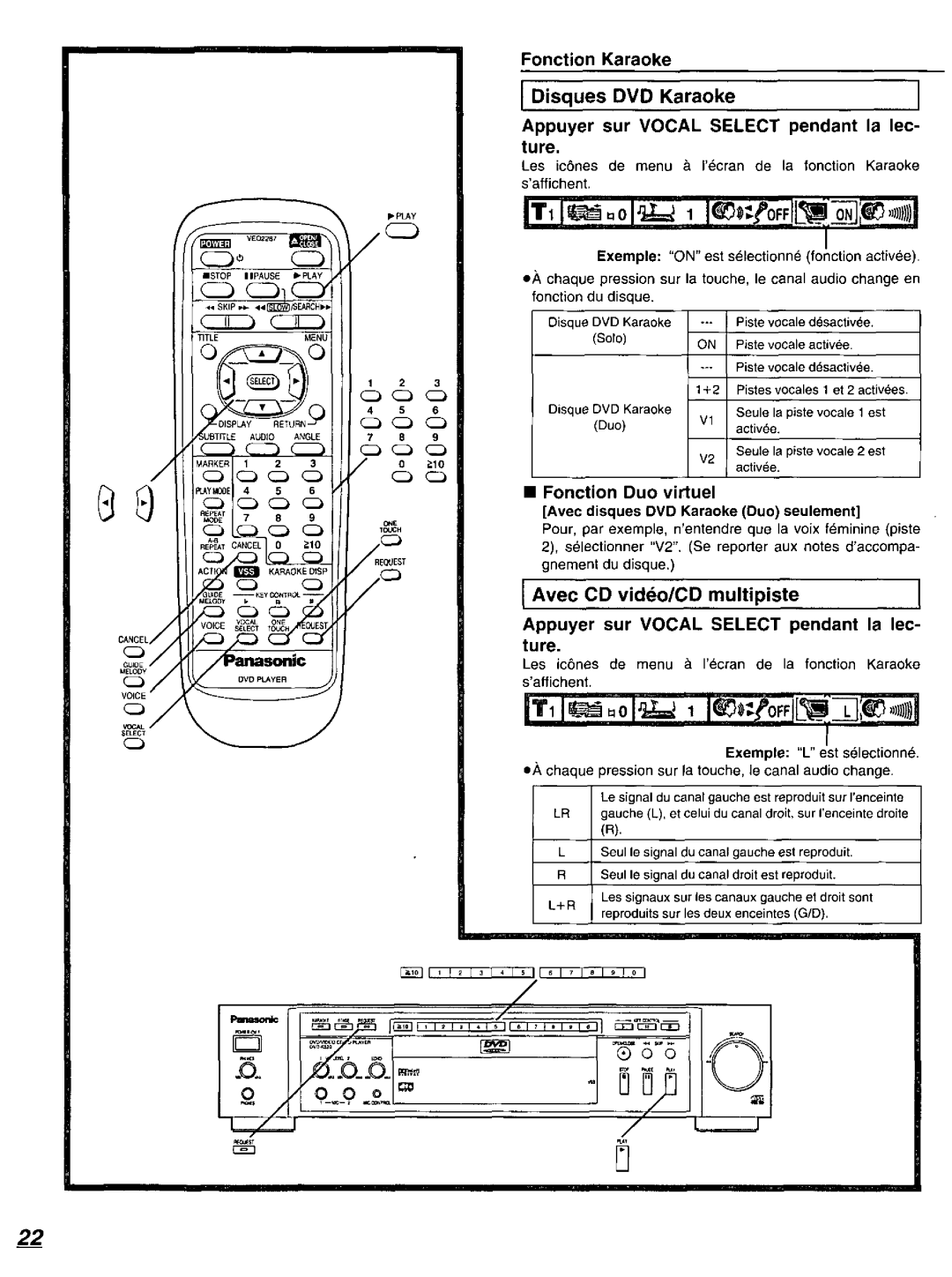 Panasonic DVD-K520D manual 