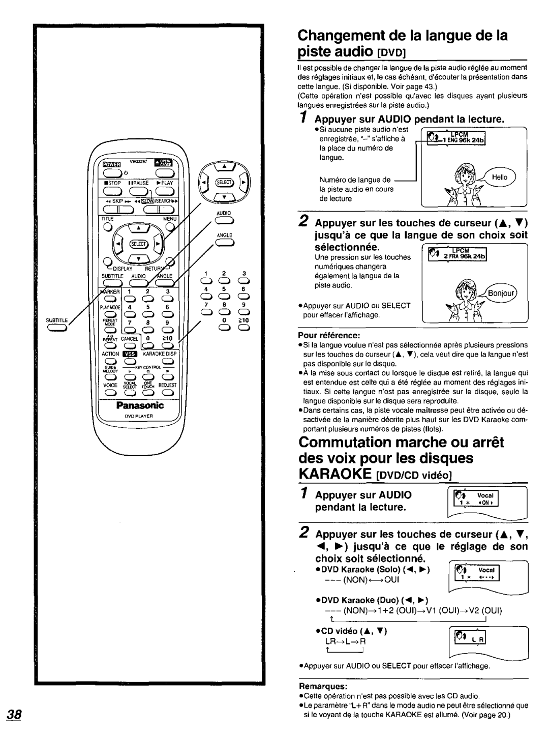 Panasonic DVD-K520D manual 