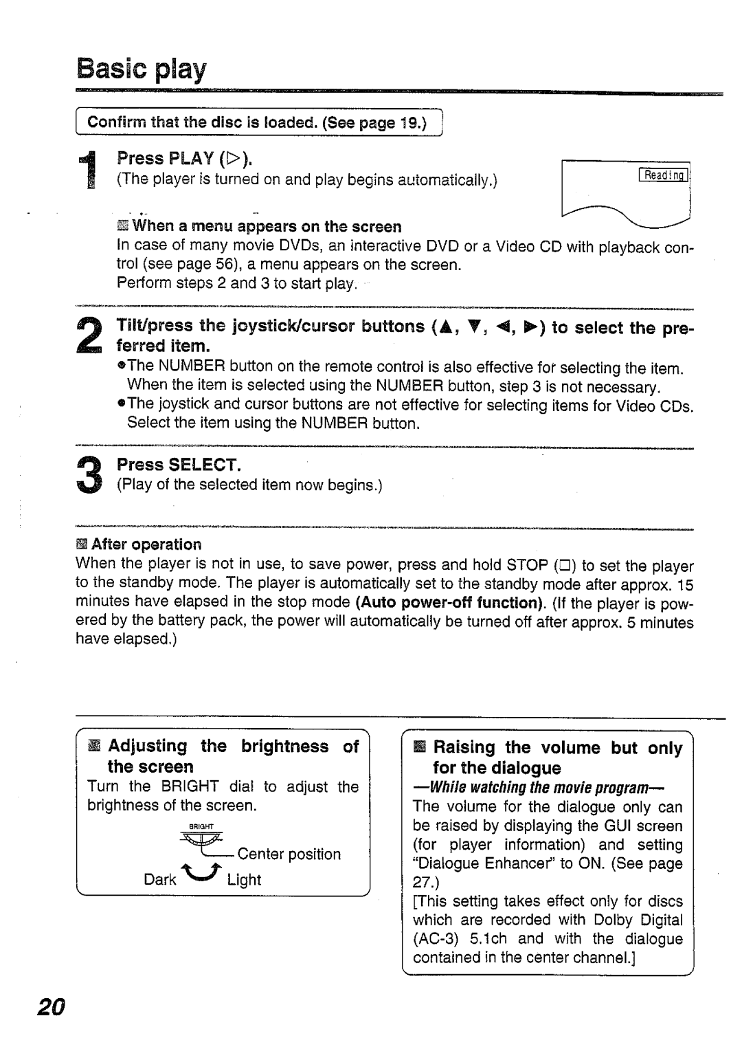 Panasonic DVD-L50PM, DVD-L50A manual 