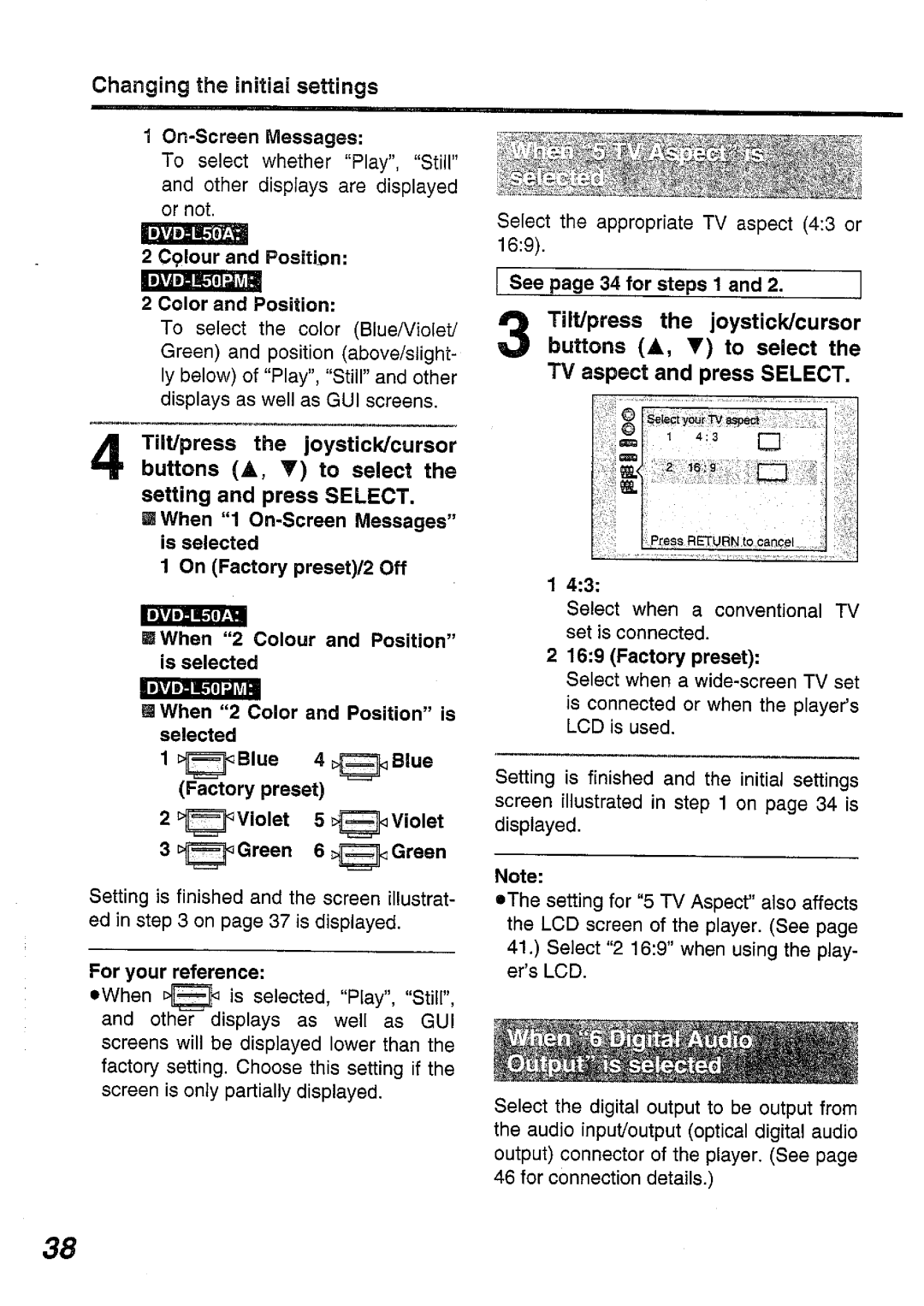 Panasonic DVD-L50PM, DVD-L50A manual 