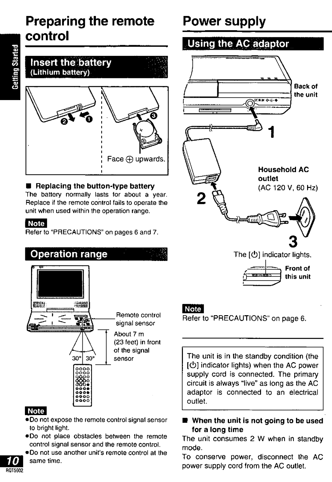 Panasonic DVD-LA85 manual 