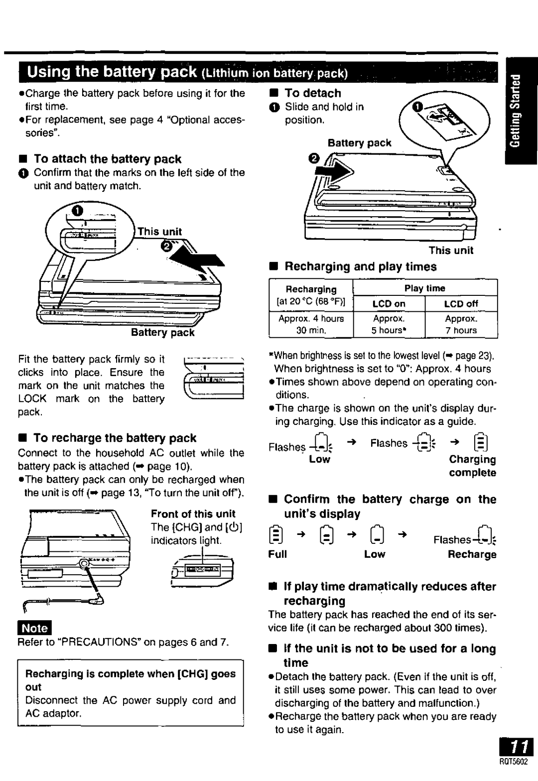 Panasonic DVD-LA85 manual 