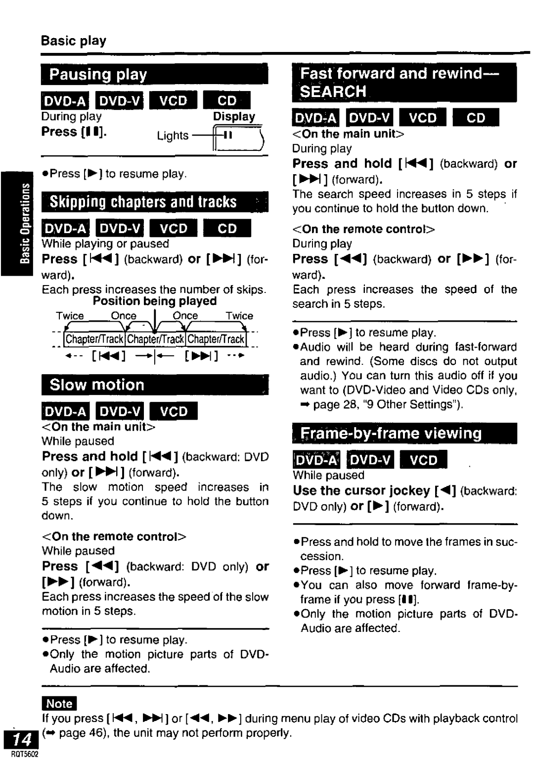 Panasonic DVD-LA85 manual 