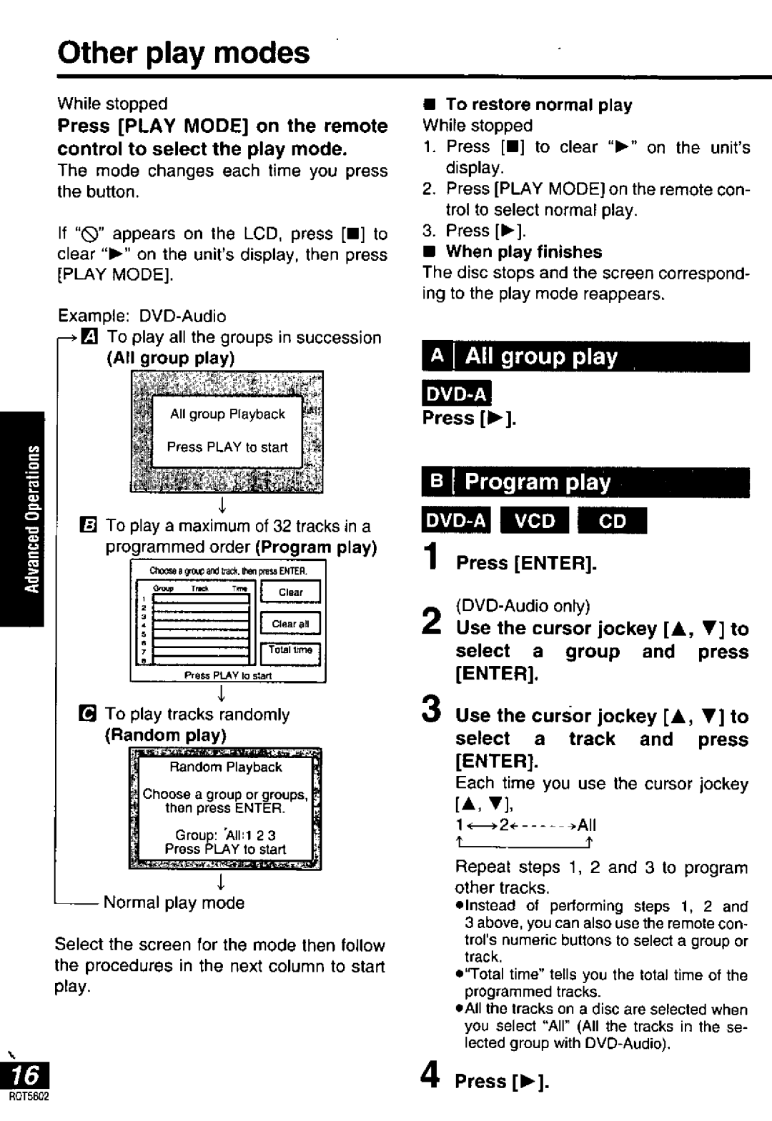 Panasonic DVD-LA85 manual 