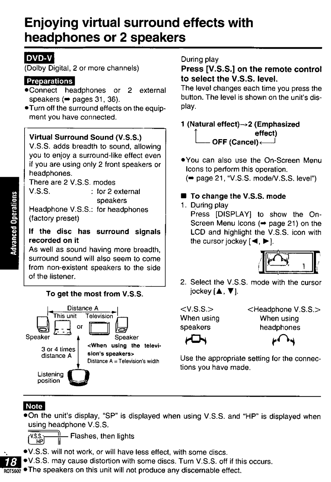 Panasonic DVD-LA85 manual 