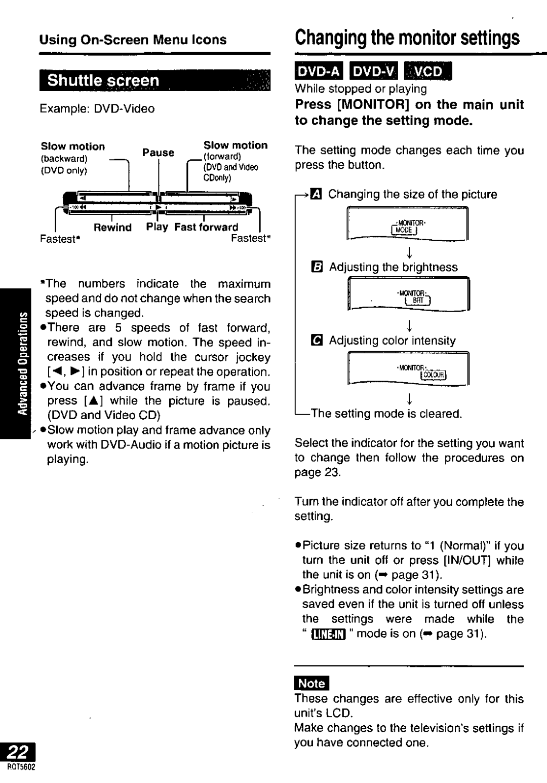 Panasonic DVD-LA85 manual 