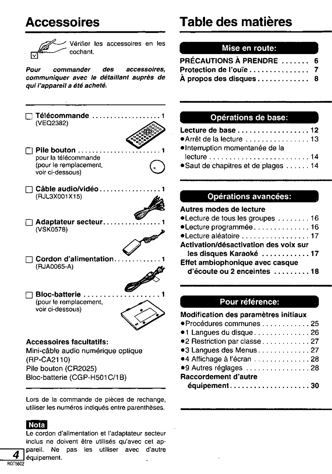 Panasonic DVD-LA85 manual 