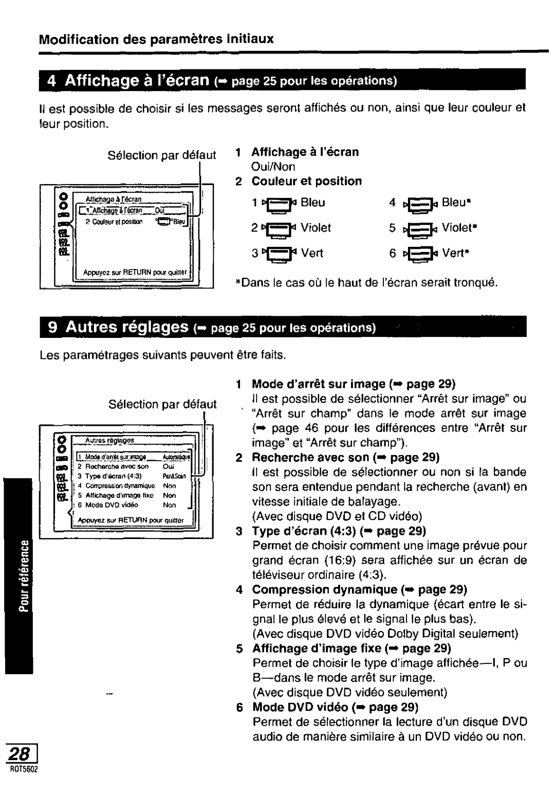 Panasonic DVD-LA85 manual 