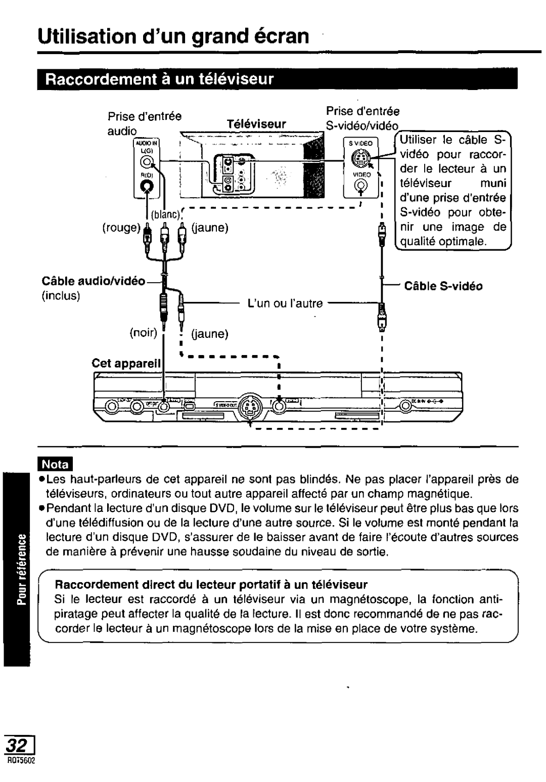 Panasonic DVD-LA85 manual 