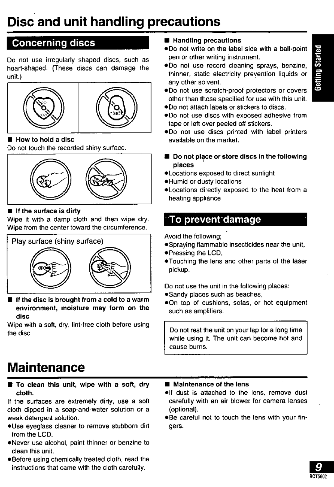 Panasonic DVD-LA85 manual 