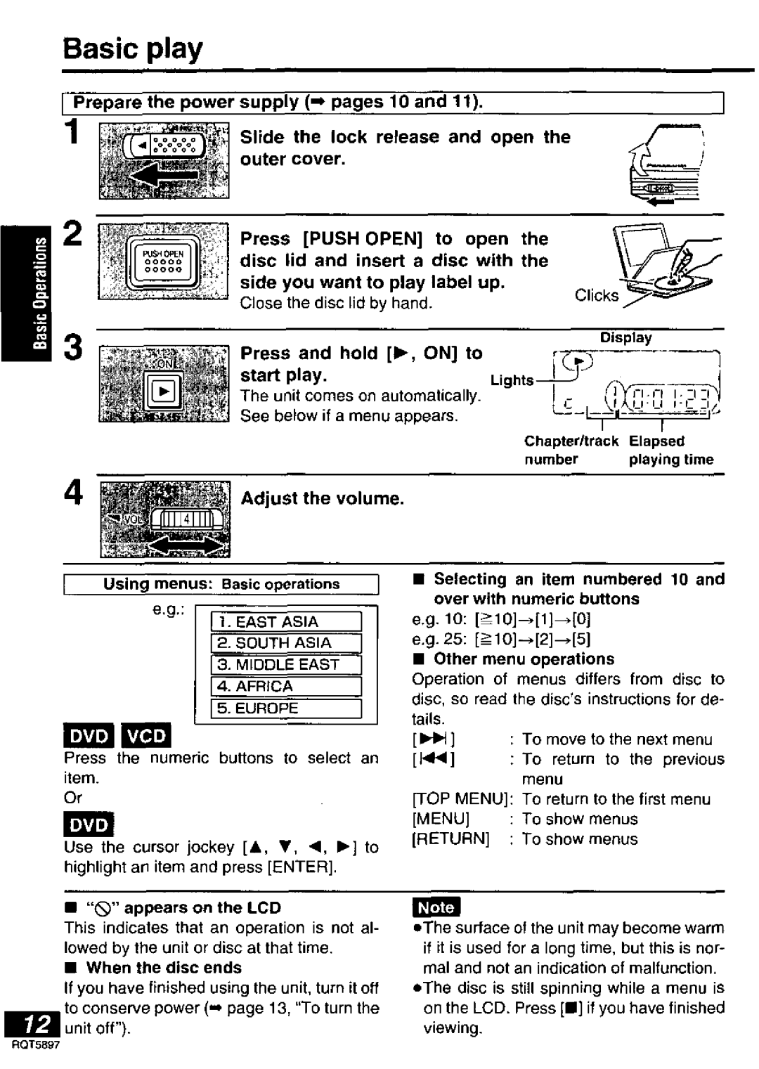 Panasonic DVD-LV75, DVD-LV55, DVD-LV70 manual 