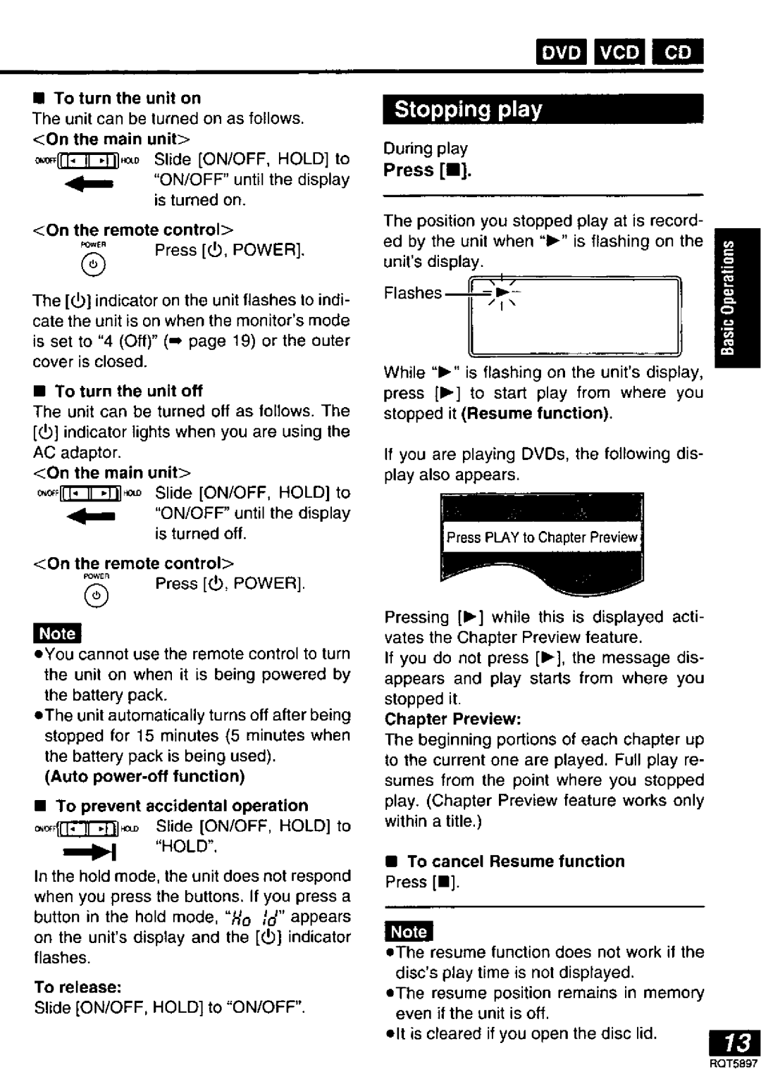 Panasonic DVD-LV55, DVD-LV75, DVD-LV70 manual 