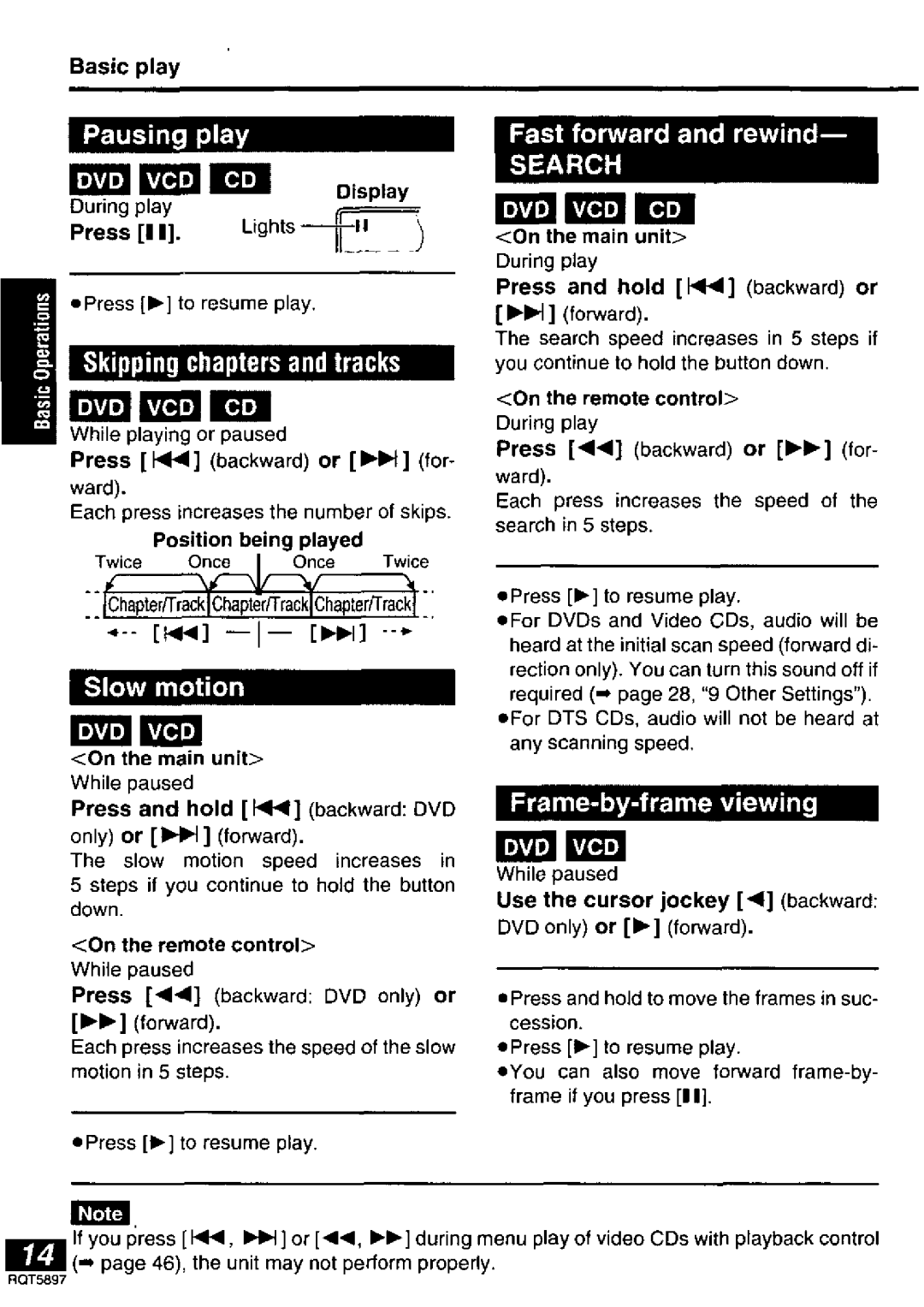 Panasonic DVD-LV70, DVD-LV75, DVD-LV55 manual 