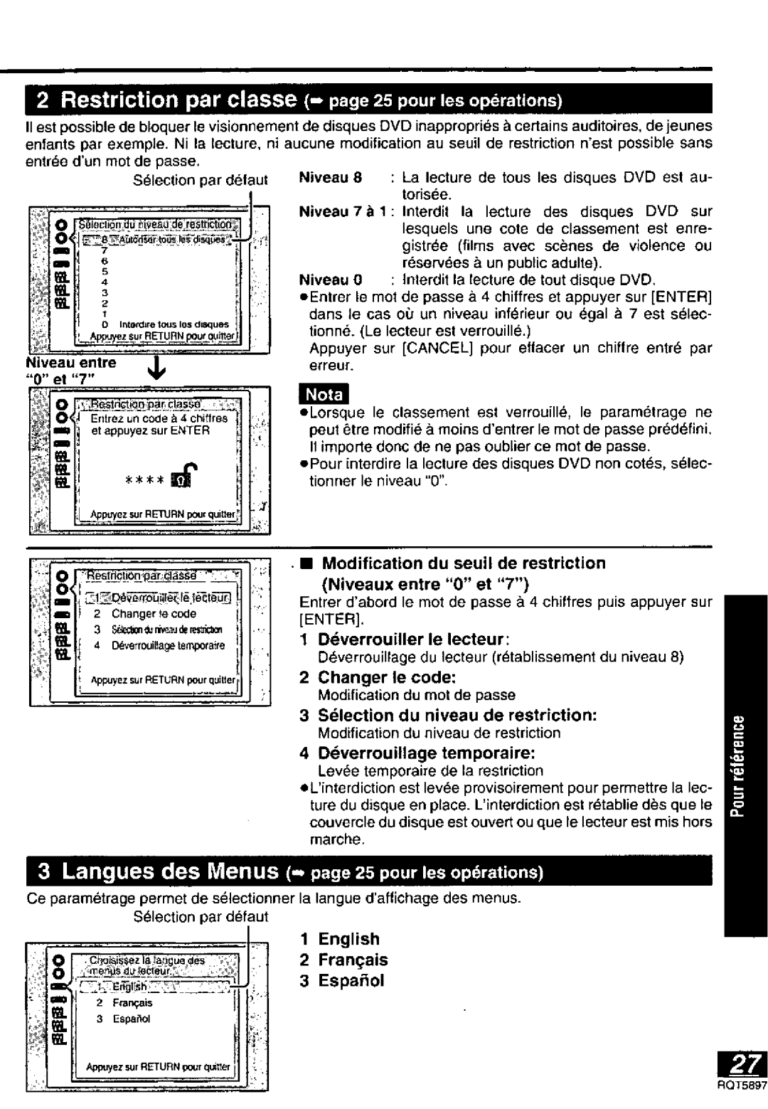 Panasonic DVD-LV70, DVD-LV75, DVD-LV55 manual 