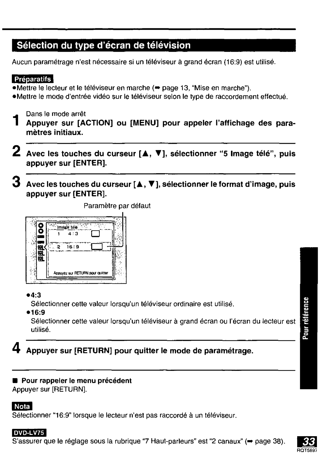 Panasonic DVD-LV70, DVD-LV75, DVD-LV55 manual 