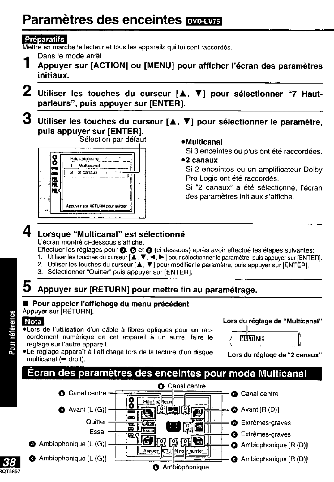 Panasonic DVD-LV55, DVD-LV75, DVD-LV70 manual 