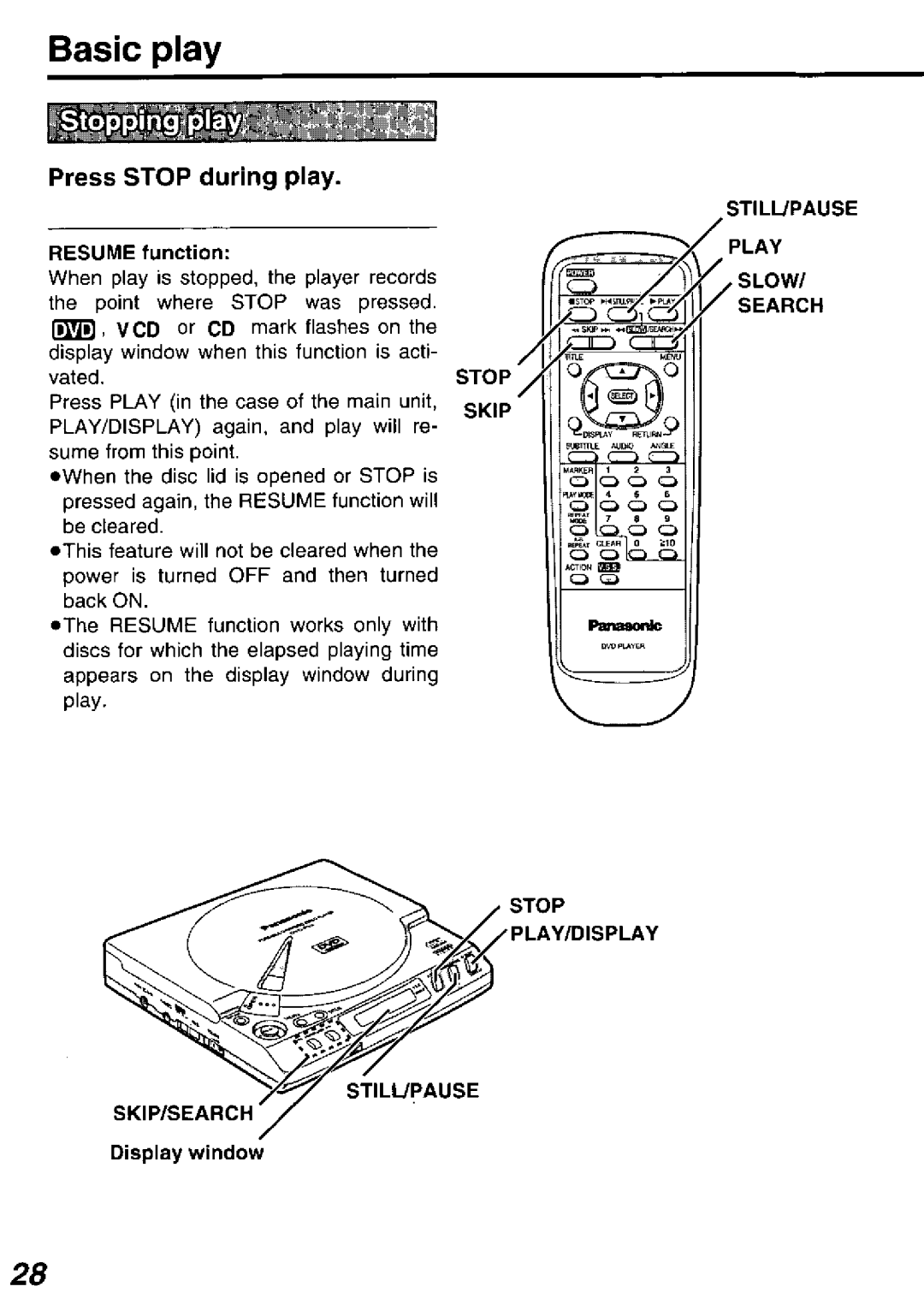 Panasonic DVD-P10D manual 