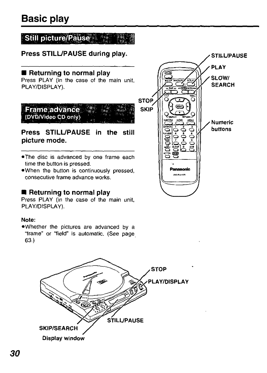 Panasonic DVD-P10D manual 