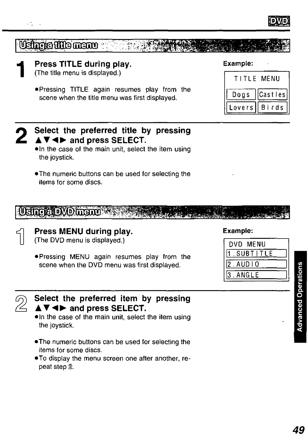 Panasonic DVD-P10D manual 