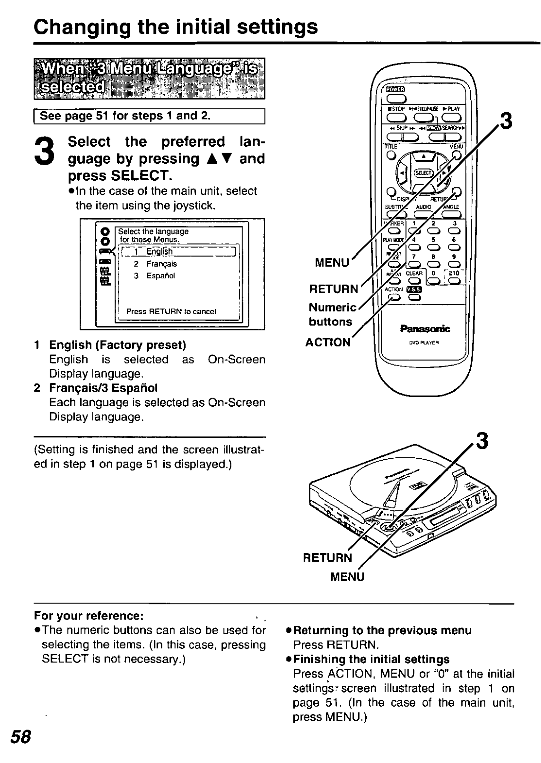 Panasonic DVD-P10D manual 