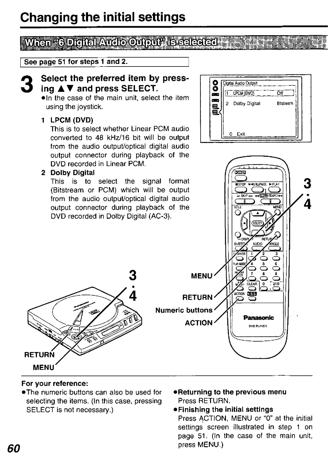 Panasonic DVD-P10D manual 