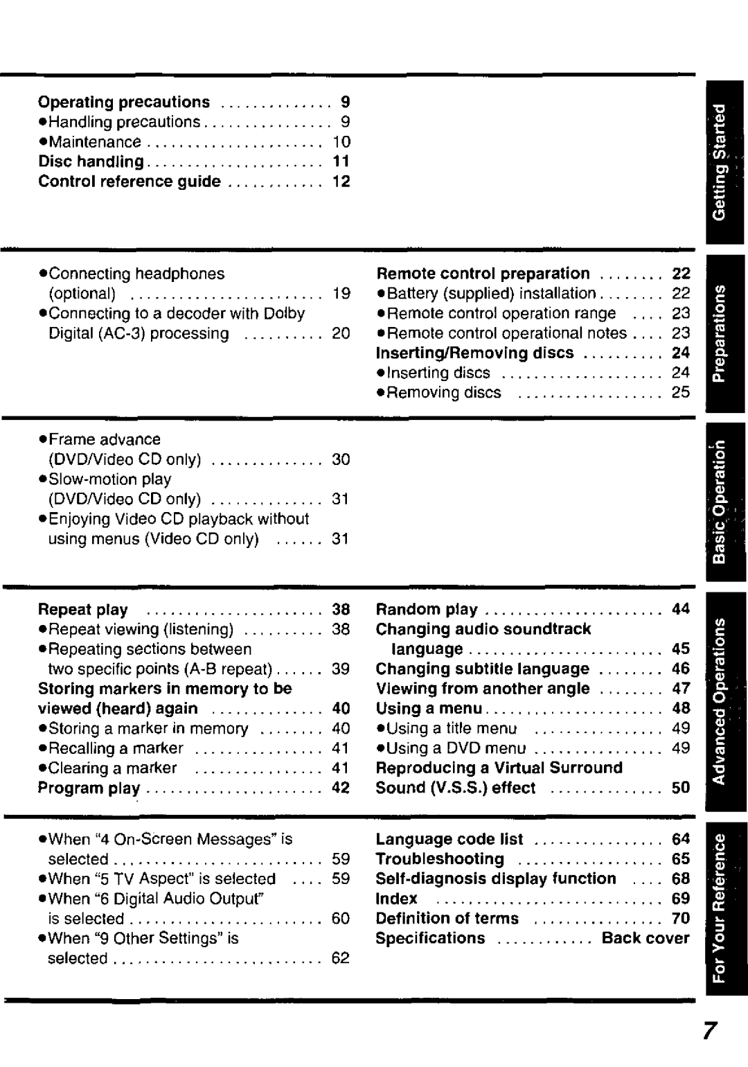 Panasonic DVD-P10D manual 