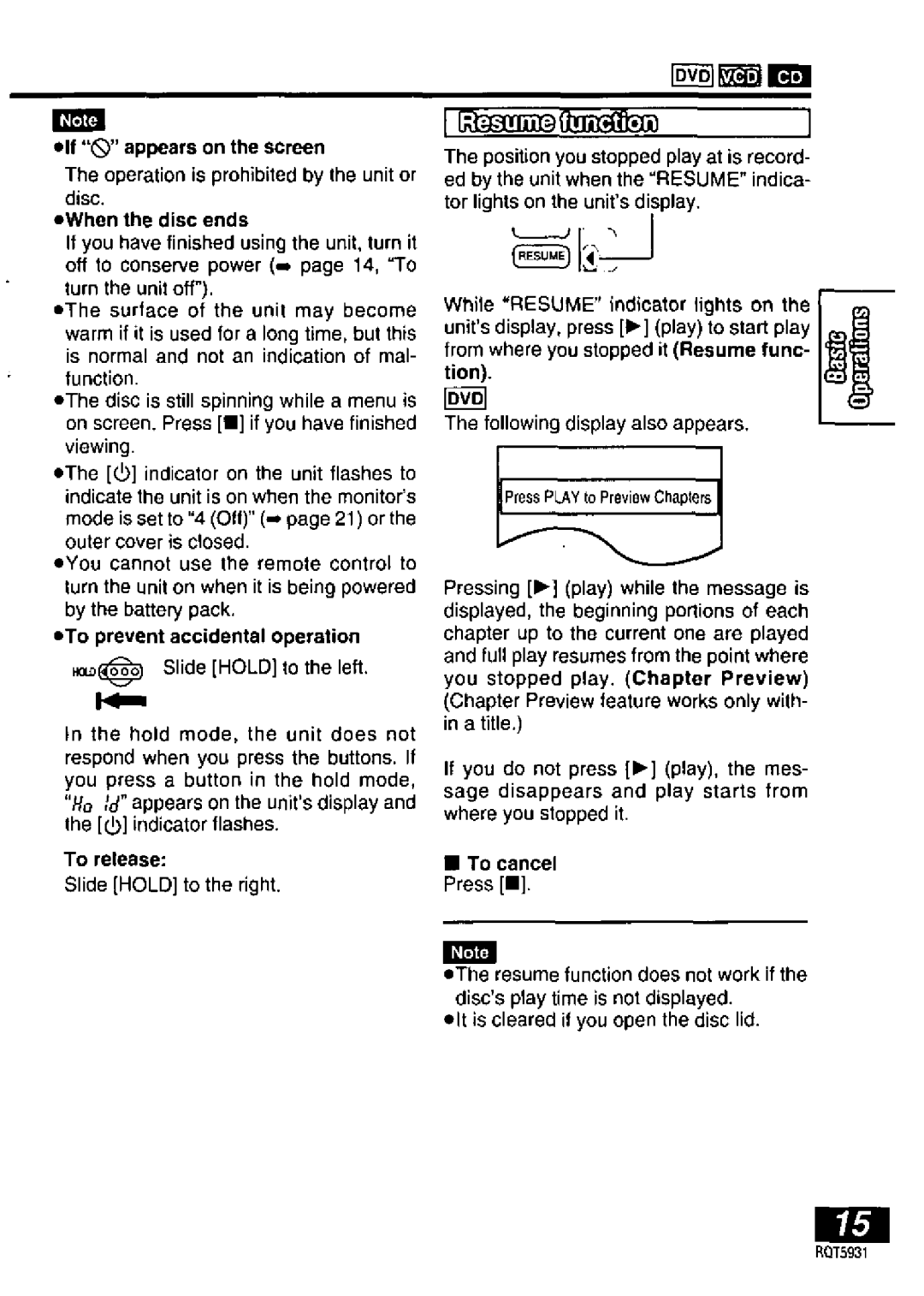 Panasonic DVDLV60, DVD-PV40 manual 