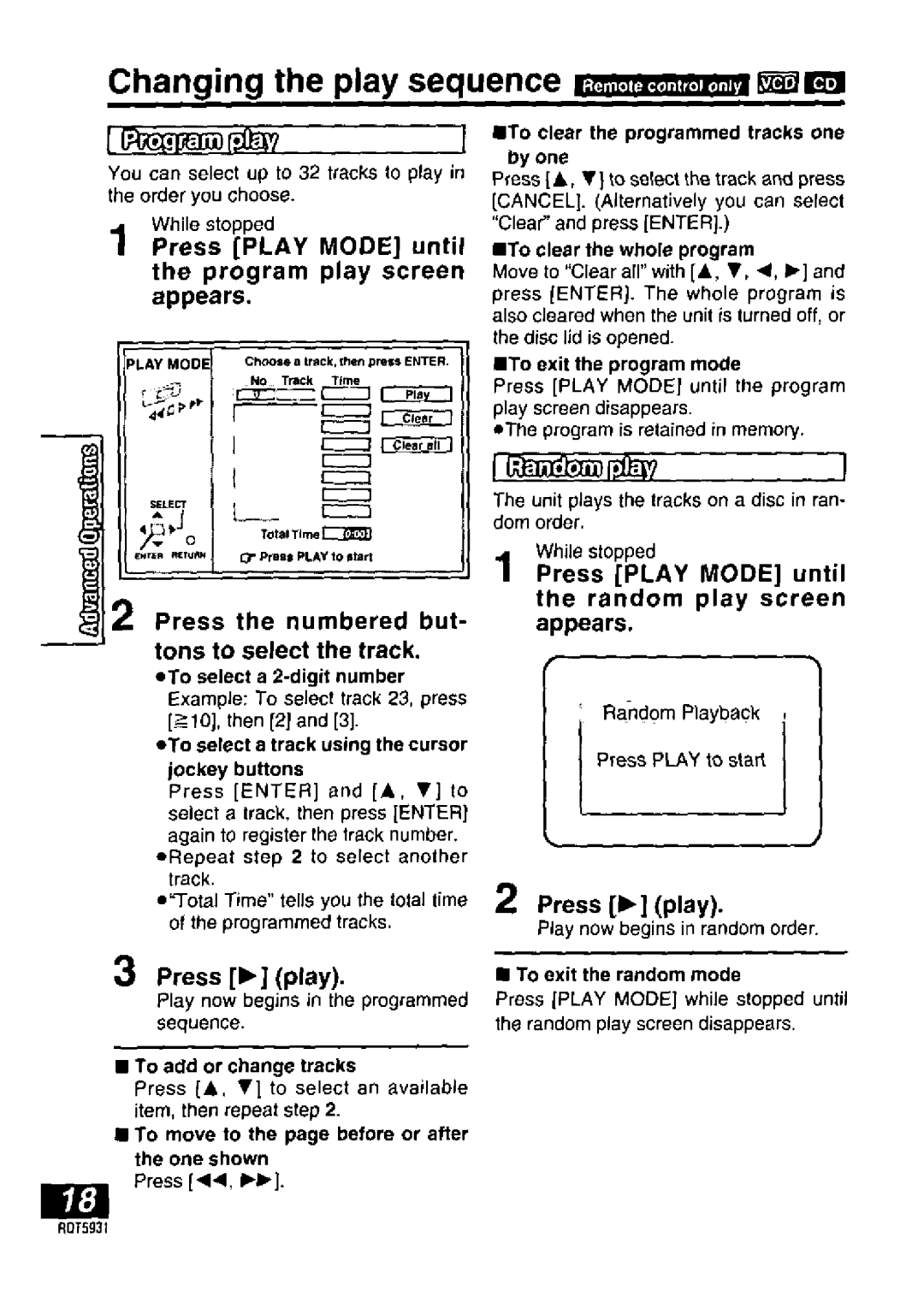 Panasonic DVD-PV40, DVDLV60 manual 