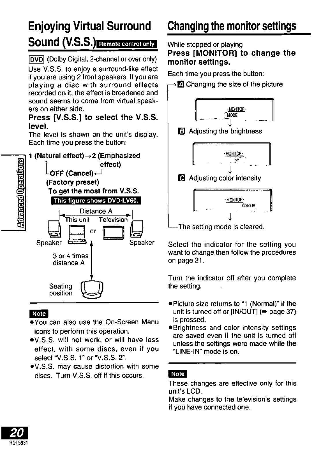 Panasonic DVD-PV40, DVDLV60 manual 