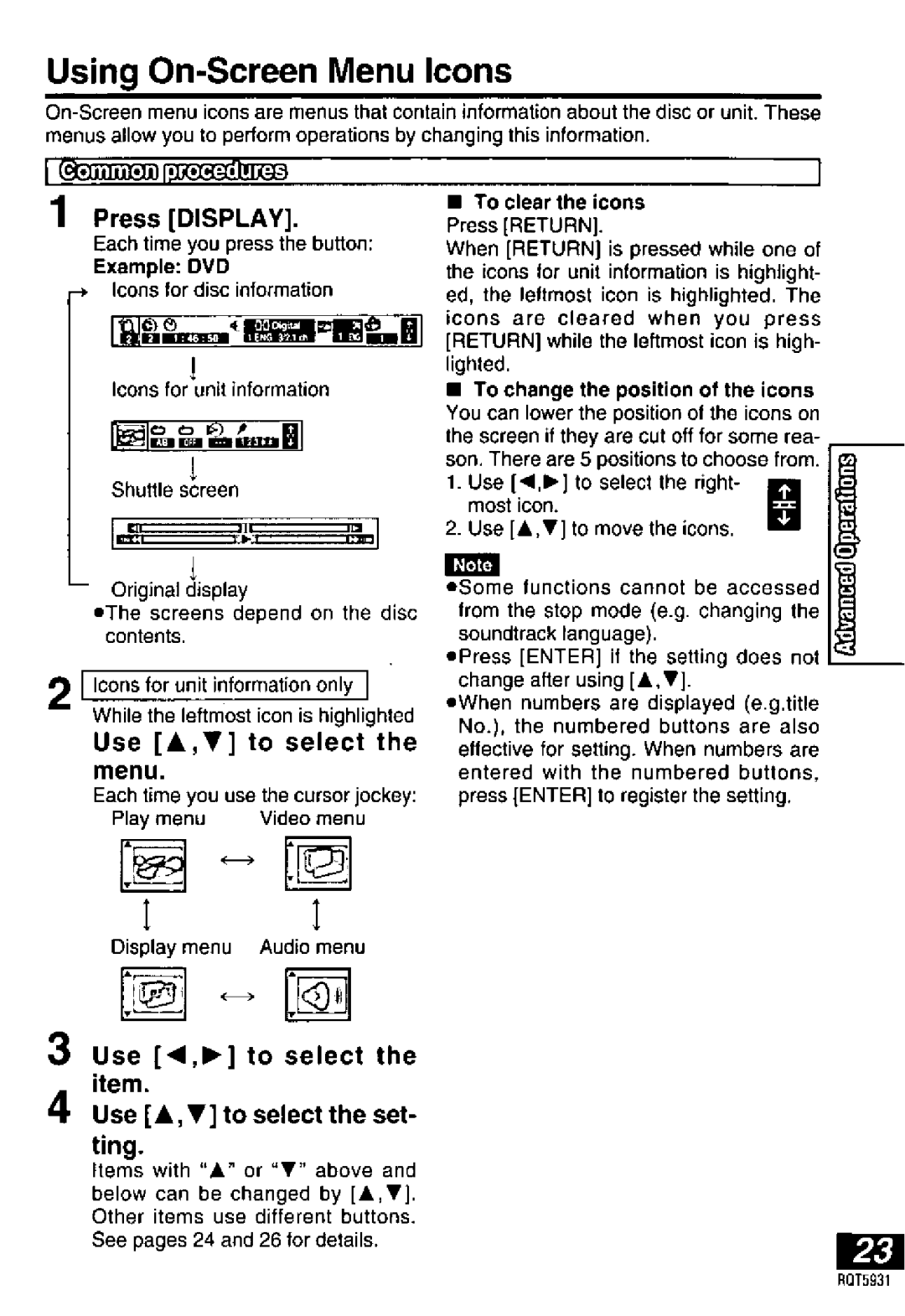 Panasonic DVDLV60, DVD-PV40 manual 