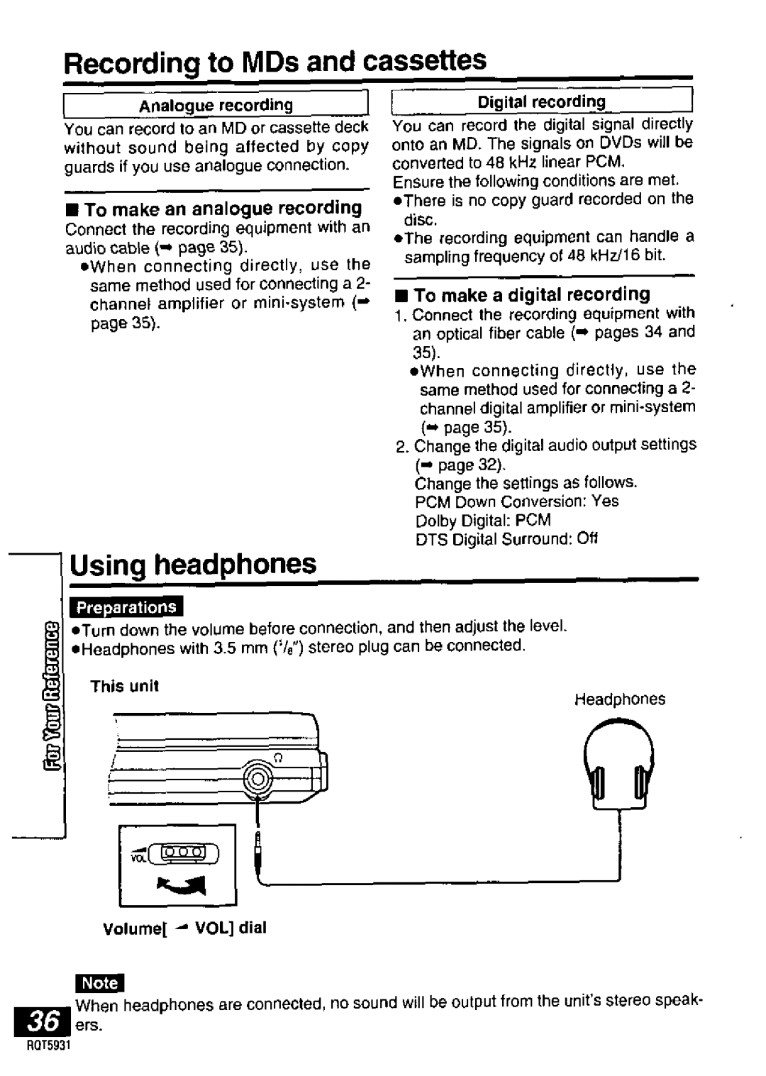 Panasonic DVD-PV40, DVDLV60 manual 