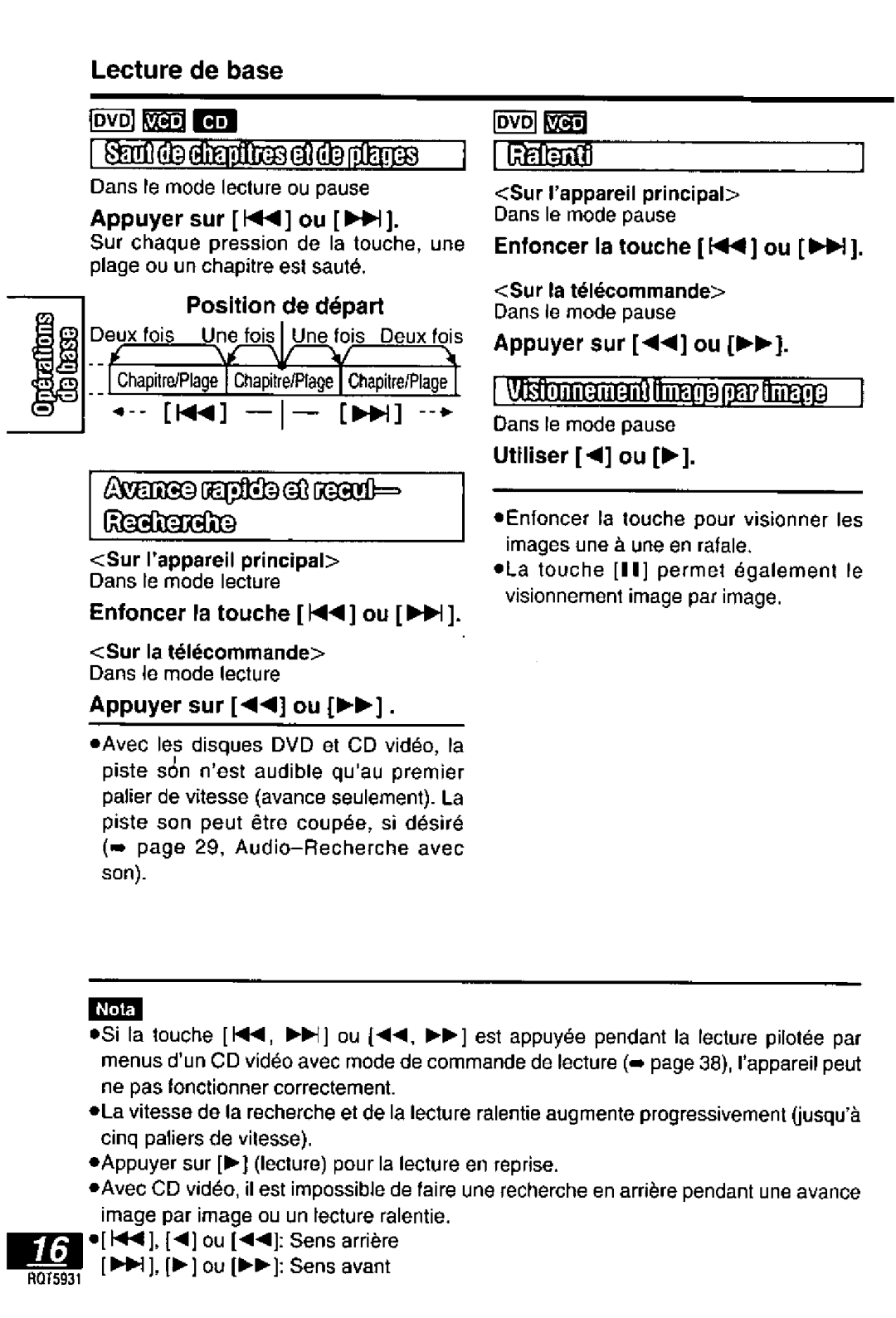 Panasonic DVD-PV40, DVDLV60 manual 