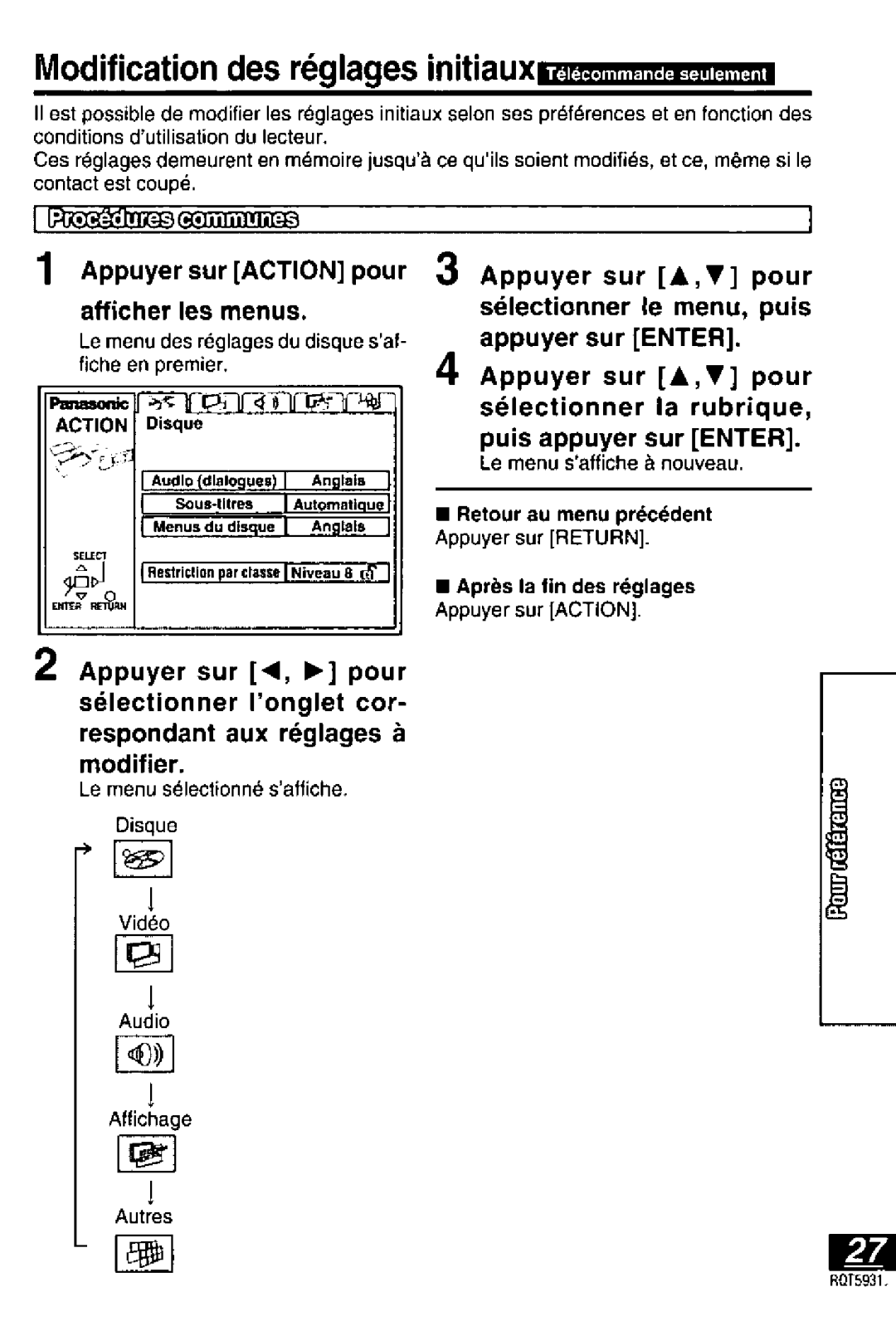 Panasonic DVDLV60, DVD-PV40 manual 