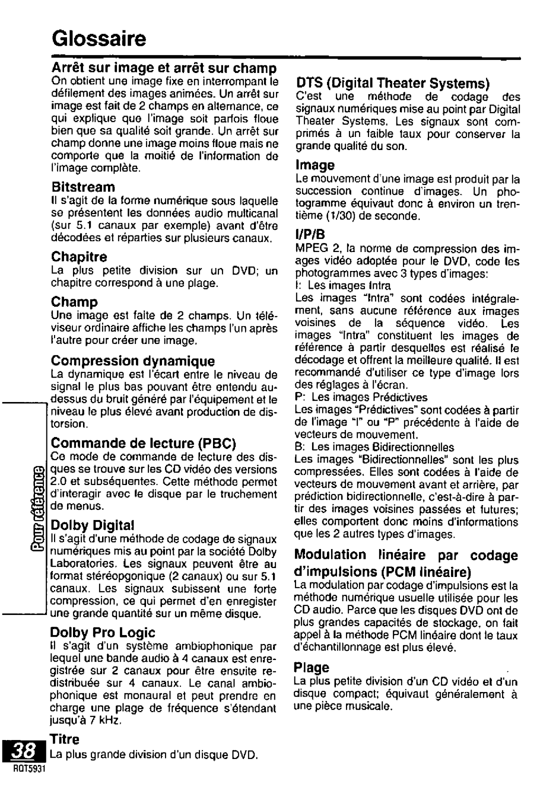 Panasonic DVD-PV40, DVDLV60 manual 