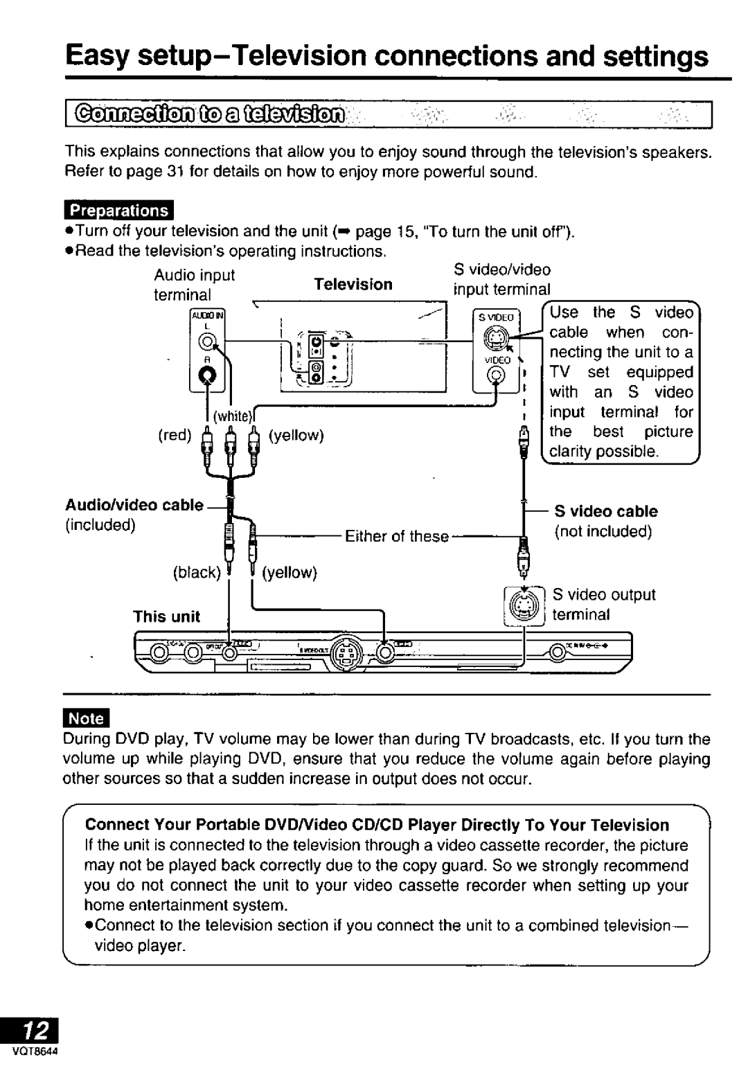 Panasonic DVD-PV55 manual 