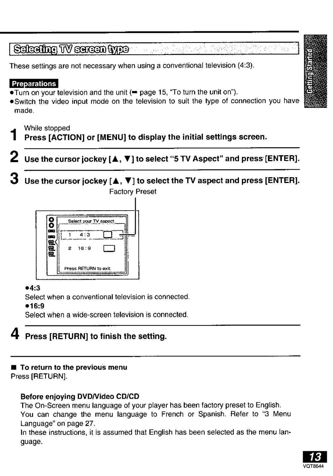 Panasonic DVD-PV55 manual 