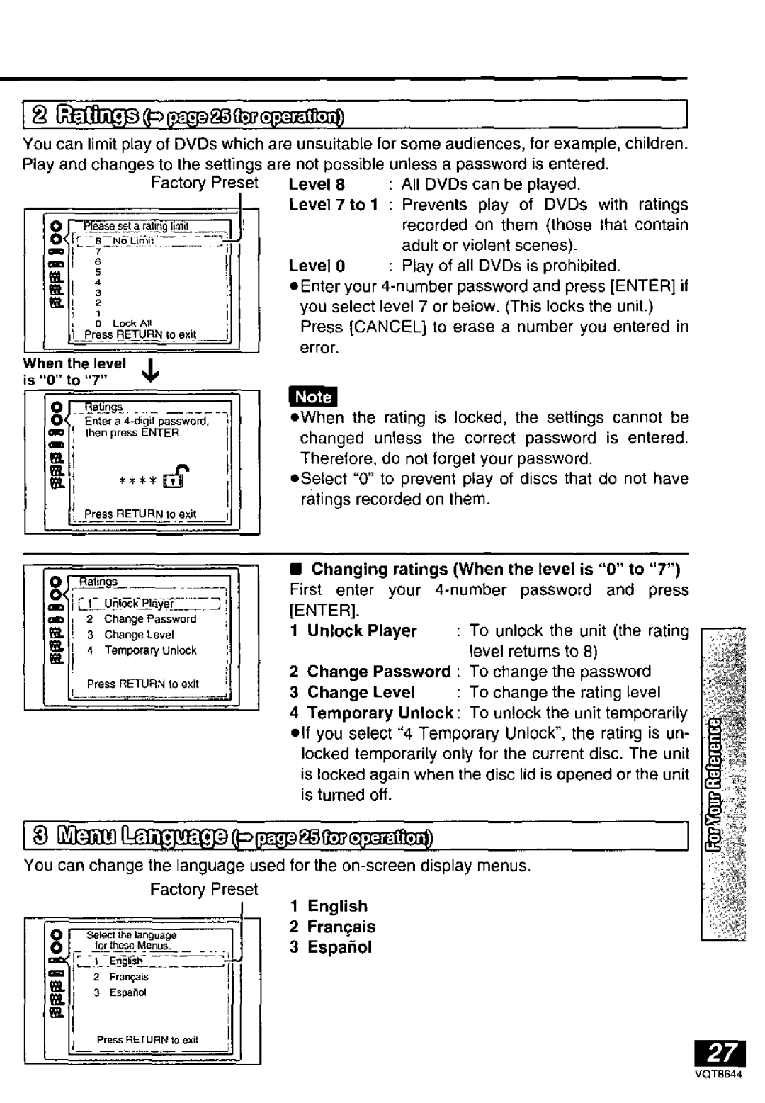 Panasonic DVD-PV55 manual 