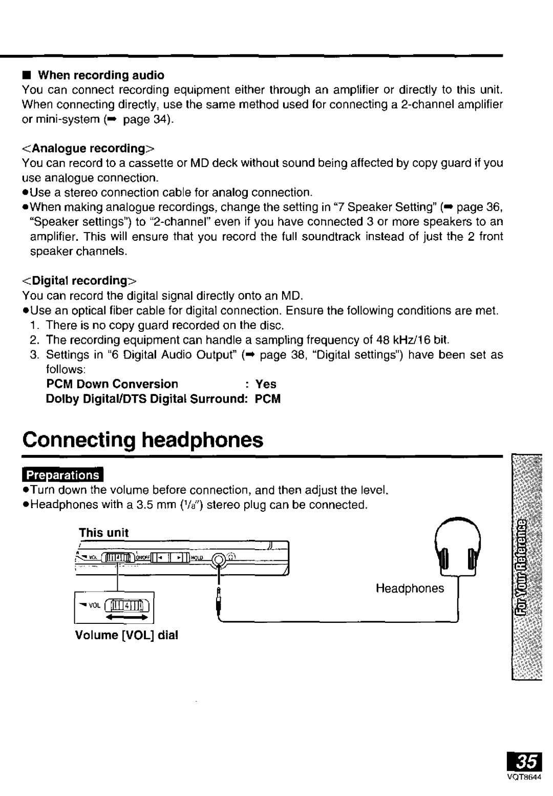 Panasonic DVD-PV55 manual 