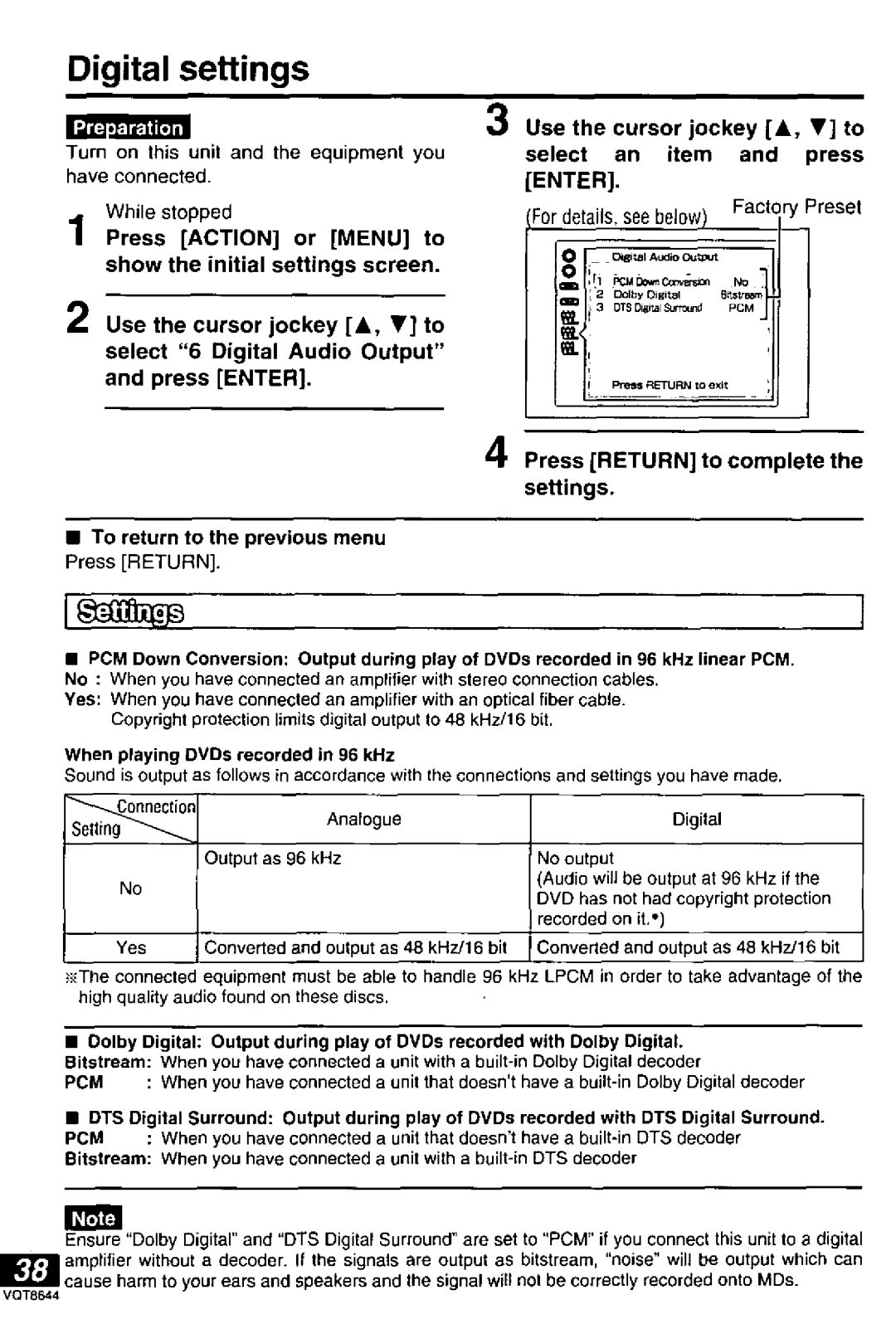 Panasonic DVD-PV55 manual 