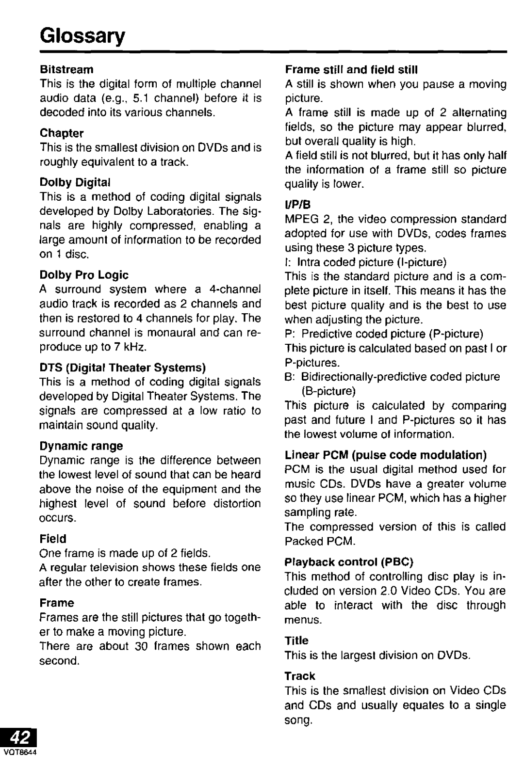 Panasonic DVD-PV55 manual 