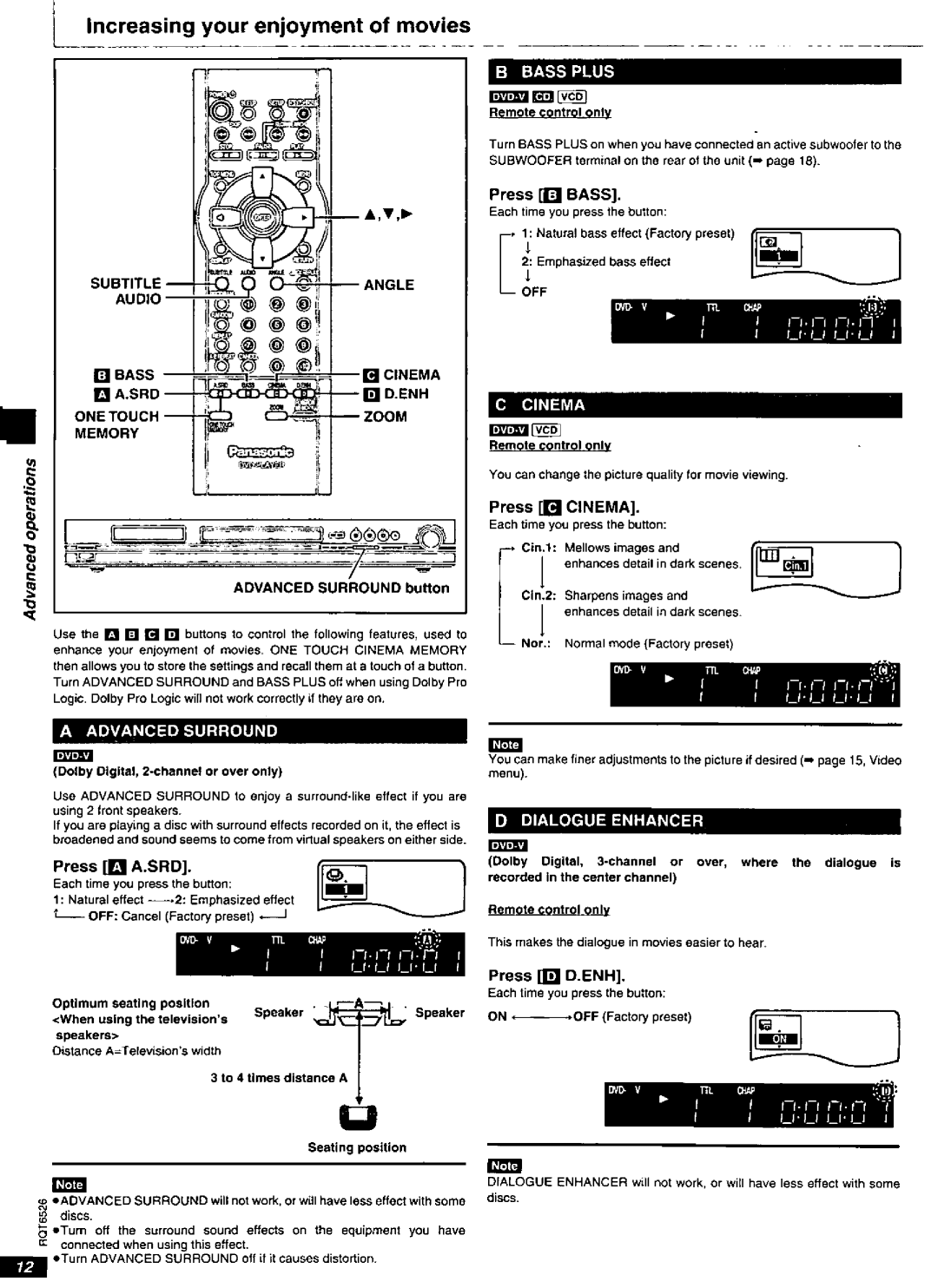 Panasonic DVD-RP62 manual 