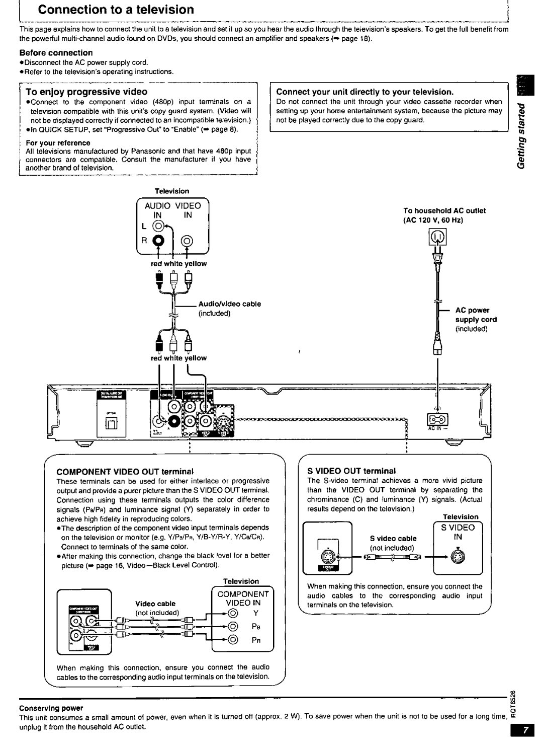 Panasonic DVD-RP62 manual 