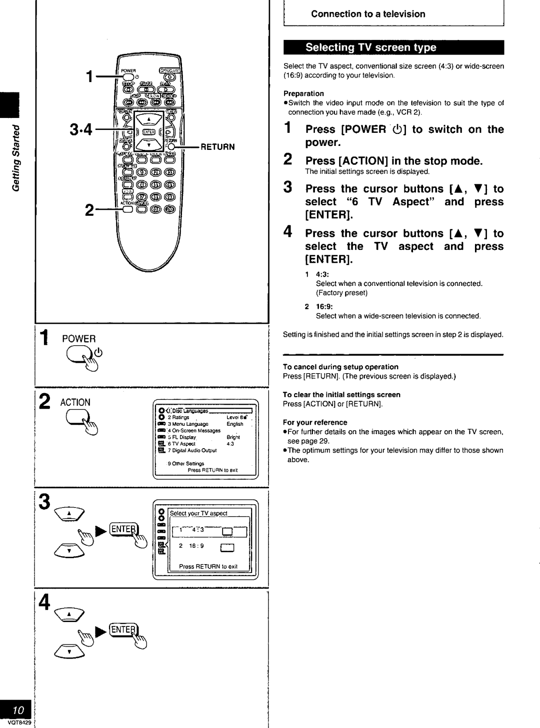 Panasonic DVD-RV30, DVD-RV20, DVD-RV10 manual 