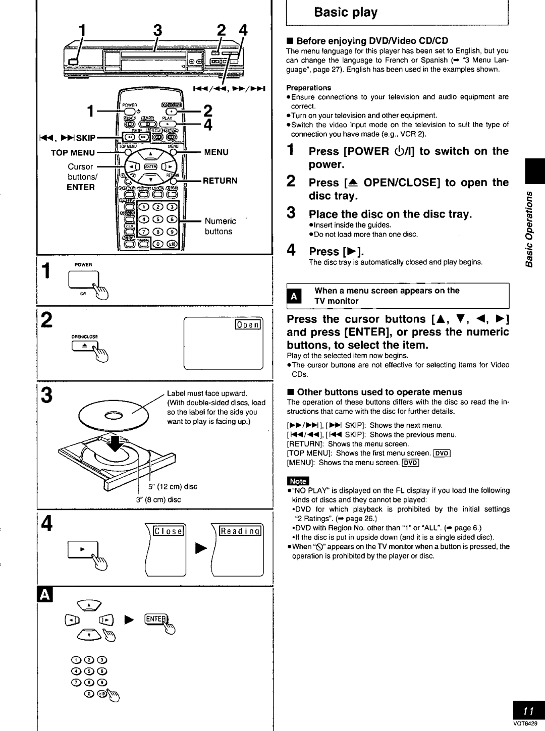 Panasonic DVD-RV10, DVD-RV20, DVD-RV30 manual 