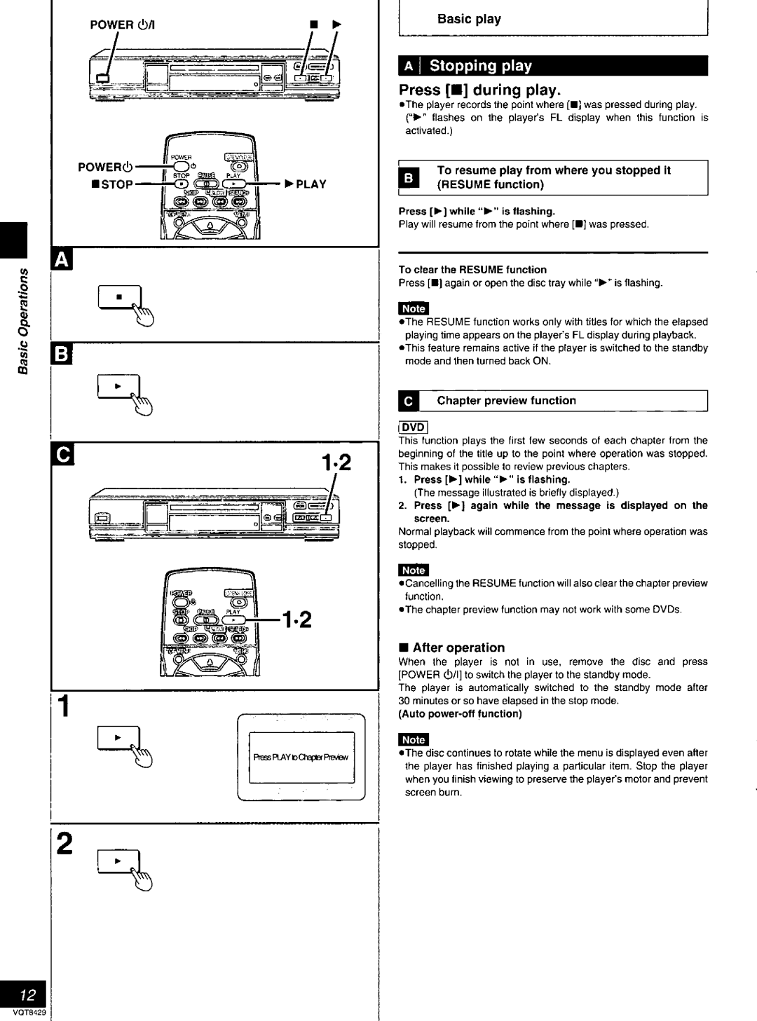 Panasonic DVD-RV20, DVD-RV30, DVD-RV10 manual 