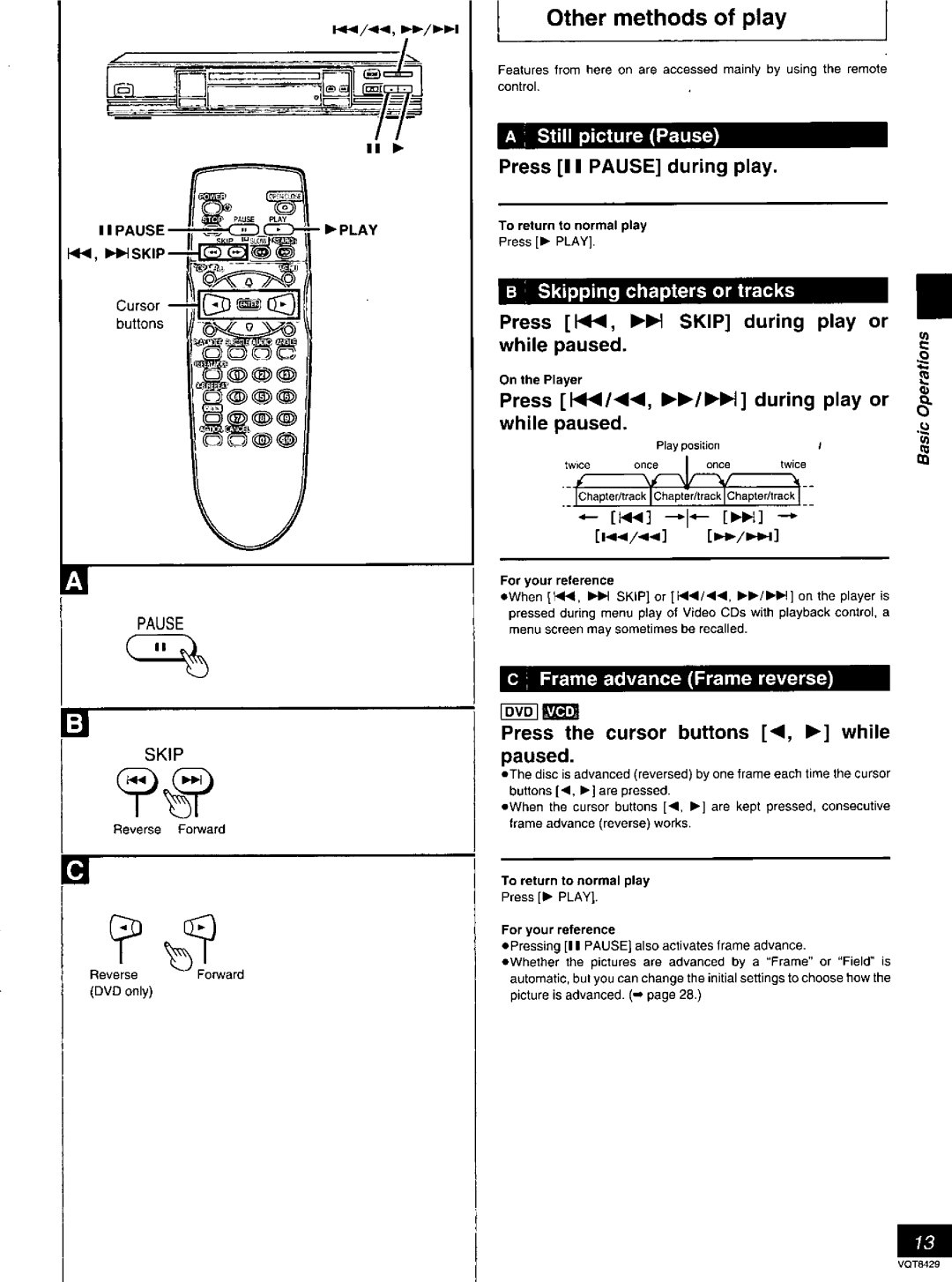 Panasonic DVD-RV30, DVD-RV20, DVD-RV10 manual 